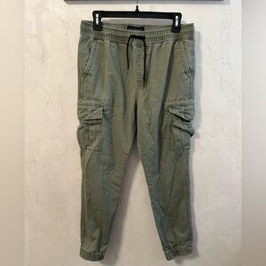 Men's Aeropostale Green Cargo Joggers